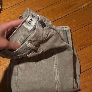 Agolde Light Gray Denim Pants